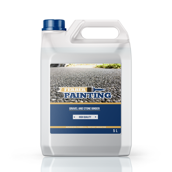 Liant fixateur de gravier et cailloux